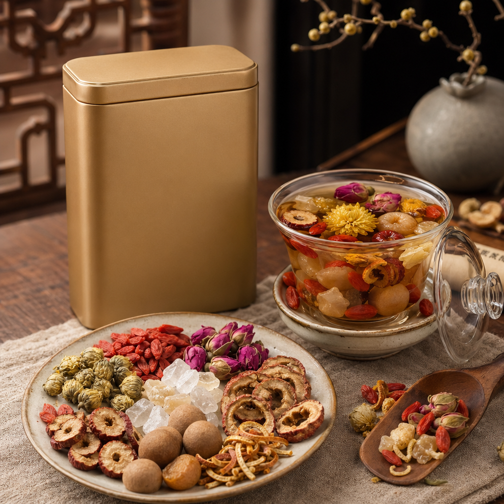 Eight Treasure Blend packaging lifestyle image