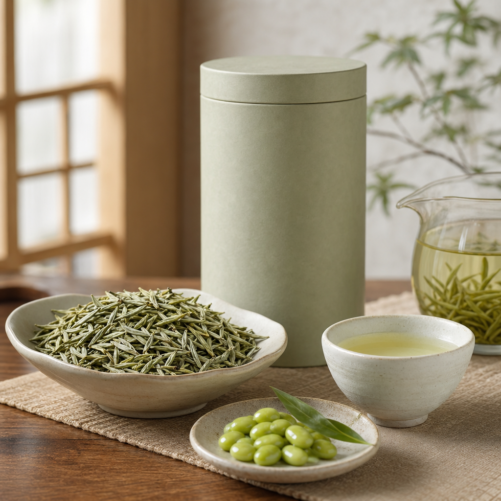 Anji Bai Cha packaging lifestyle image