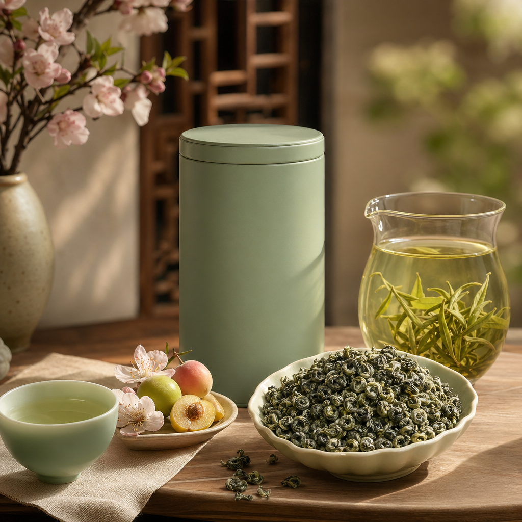 Bi Luo Chun packaging lifestyle image