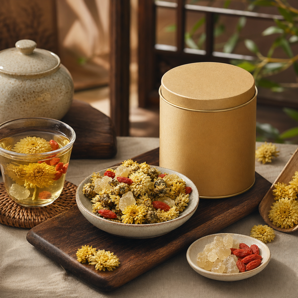 Chrysanthemum Blend packaging lifestyle image