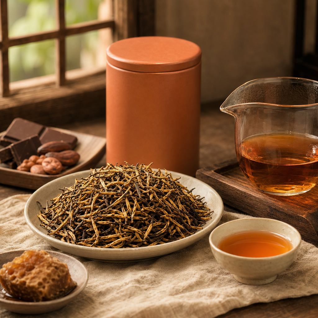 Dian Hong Gold Buds packaging lifestyle image