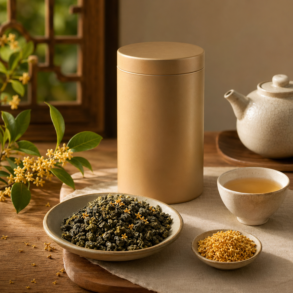 Osmanthus Oolong packaging lifestyle image