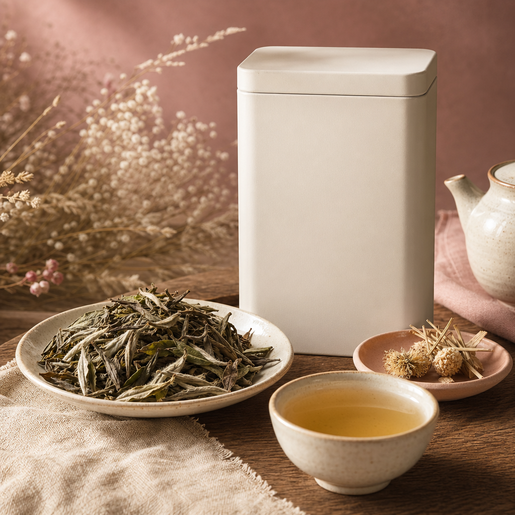 Peony White packaging lifestyle image