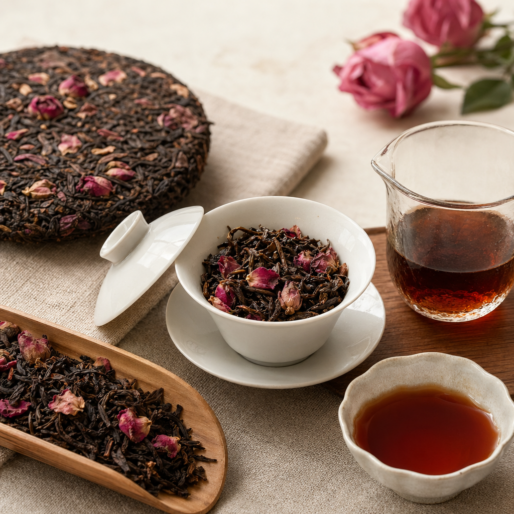 Rose Pu-erh brewing service image