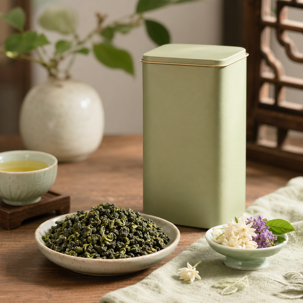 Tieguanyin packaging lifestyle image